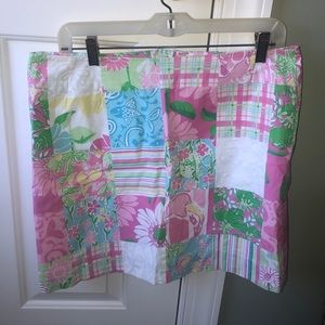 VINTAGE Lilly Pulitzer Patchwork Skirt